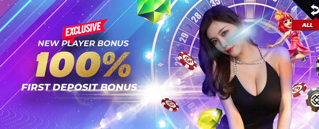 Exclusive New Player Bonus 100% First Deposit Bonus